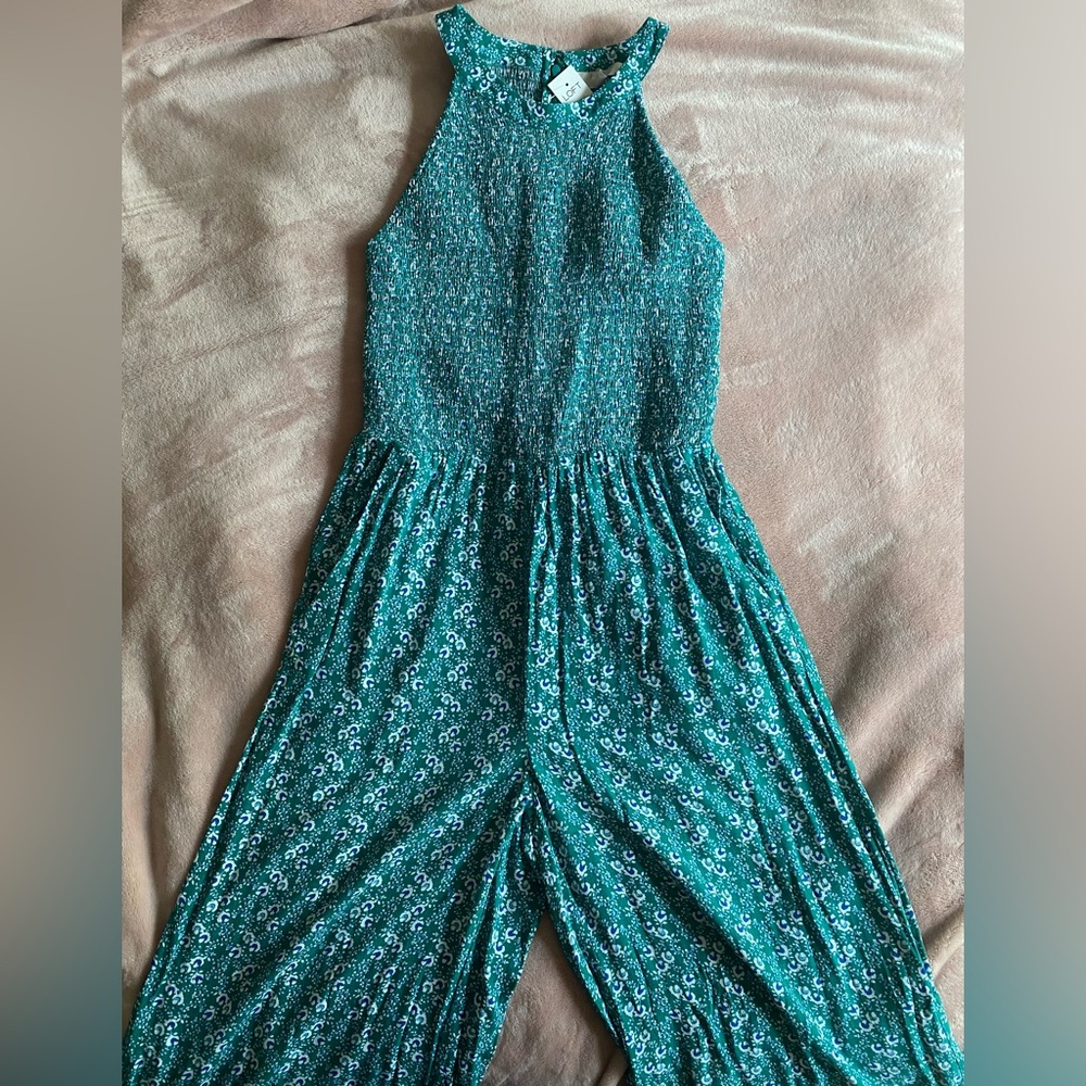 LOFT Teal Jumpsuit